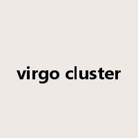 virgo cluster是什么意思