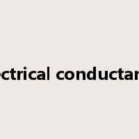 electrical conductance是什么意思