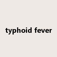 typhoid fever是什么意思