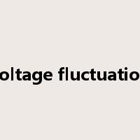 voltage fluctuation是什么意思