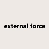 external force是什么意思