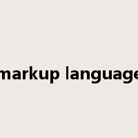 markup language是什么意思