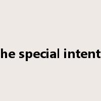 with the special intention of是什么意思