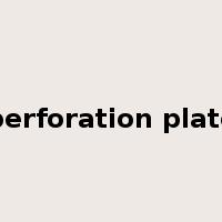 perforation plate是什么意思