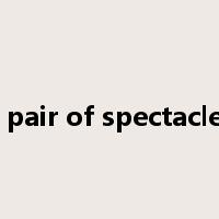 a pair of spectacles是什么意思