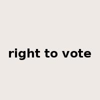 right to vote是什么意思