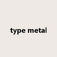 type metal是什么意思