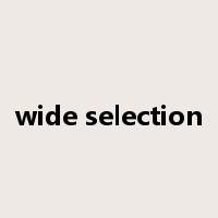 wide selection是什么意思