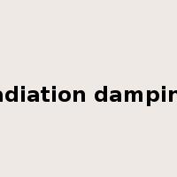 radiation damping是什么意思
