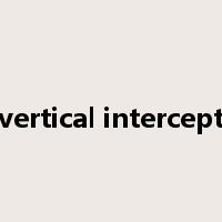 vertical intercept是什么意思