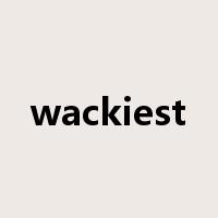 wackiest是什么意思