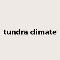 tundra climate是什么意思