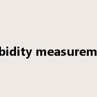 turbidity measurement是什么意思
