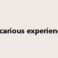 vicarious experience是什么意思
