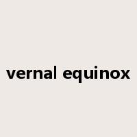 vernal equinox是什么意思