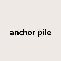 anchor pile是什么意思