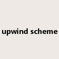 upwind scheme是什么意思