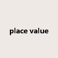 place value是什么意思