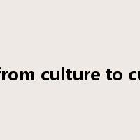 vary from culture to culture是什么意思