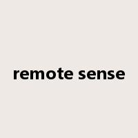remote sense是什么意思