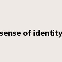 sense of identity是什么意思