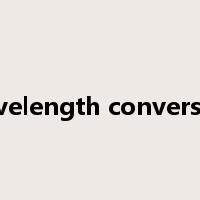 wavelength conversion是什么意思