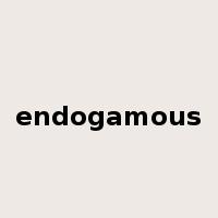 endogamous是什么意思
