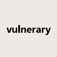 vulnerary是什么意思