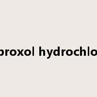Ambroxol hydrochloride是什么意思