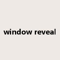 window reveal是什么意思
