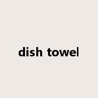 dish towel是什么意思