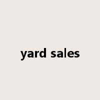 yard sales是什么意思