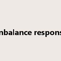 unbalance response是什么意思