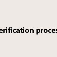verification process是什么意思