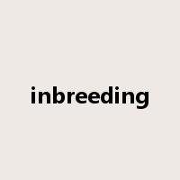inbreeding是什么意思