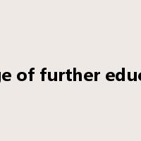 college of further education是什么意思