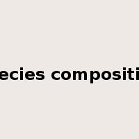 species composition是什么意思
