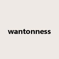 wantonness是什么意思