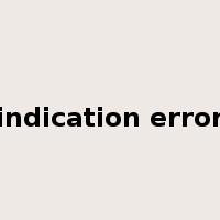indication error是什么意思