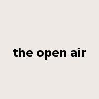 the open air是什么意思