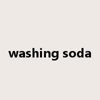 washing soda是什么意思