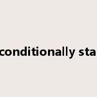 unconditionally stable是什么意思