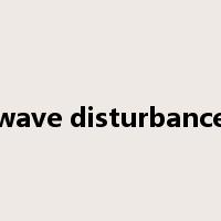 wave disturbance是什么意思