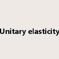 Unitary elasticity是什么意思