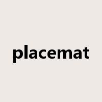 placemat是什么意思
