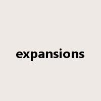 expansions是什么意思
