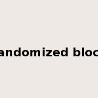 randomized block是什么意思