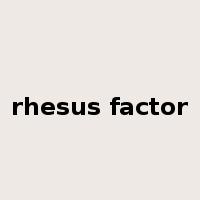 rhesus factor是什么意思
