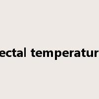 rectal temperature是什么意思