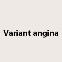 Variant angina是什么意思